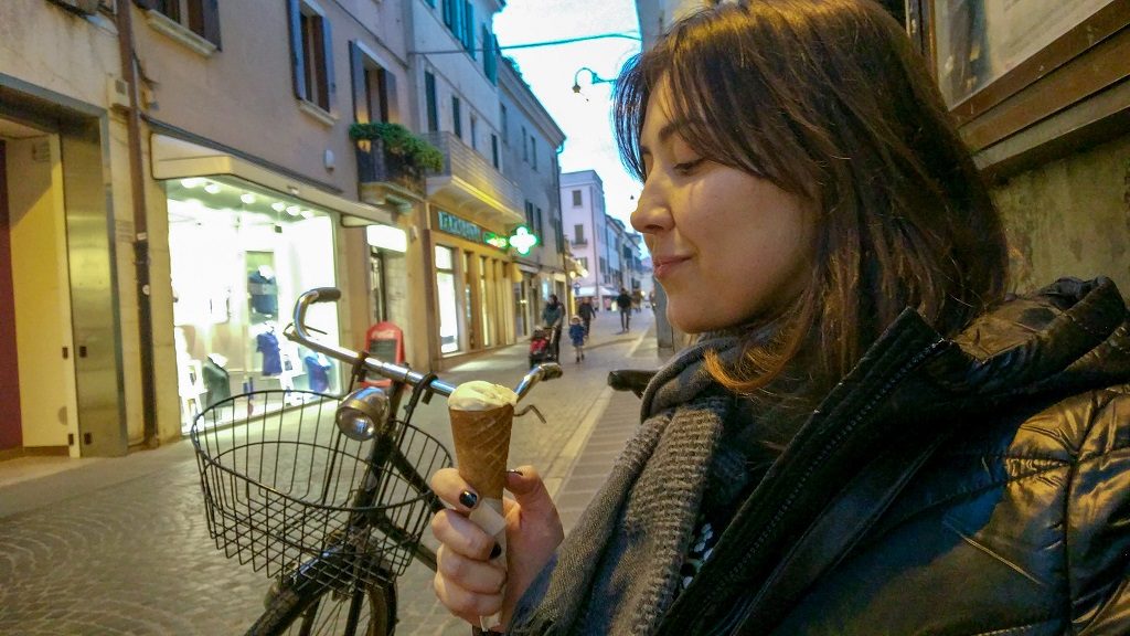 vida na itália gelato bicicleta italia