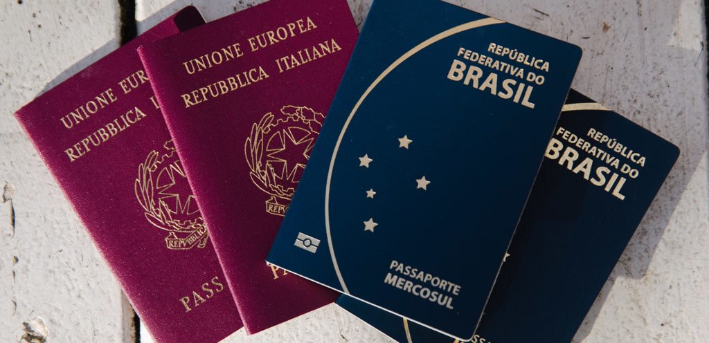 passaporte italiano e brasileiro