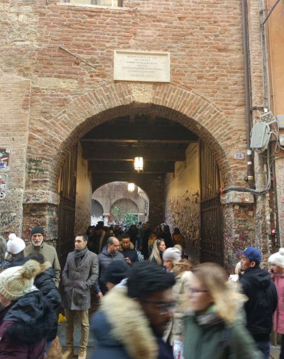 Fachada da Casa de Julieta em Verona