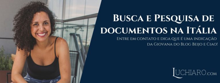 busca de documentos para cidadania italiana