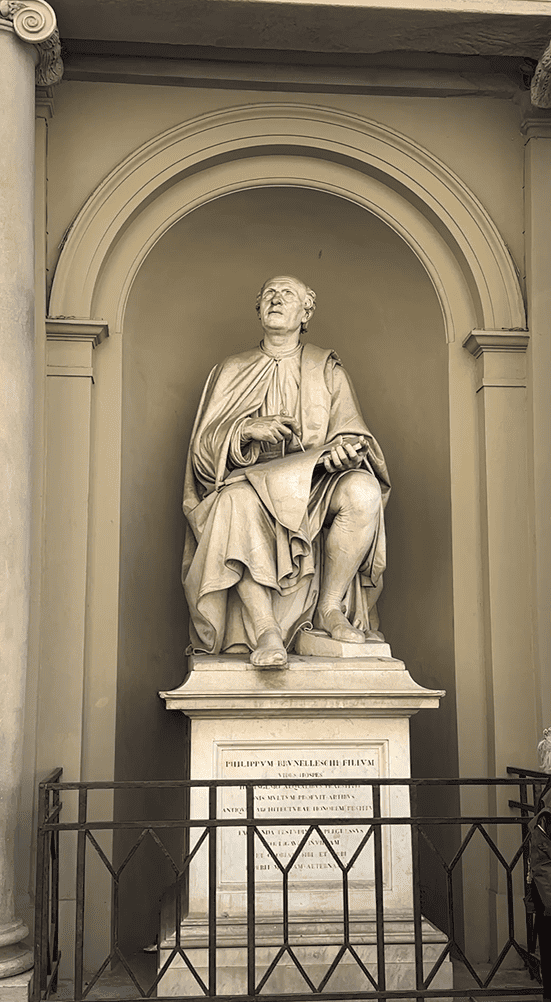 Brunelleschi olhando o Duomo em Florença